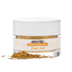 Pastry Tek 5g Dark Gold Edible Luster Dust - Food Grade - 100 count box
