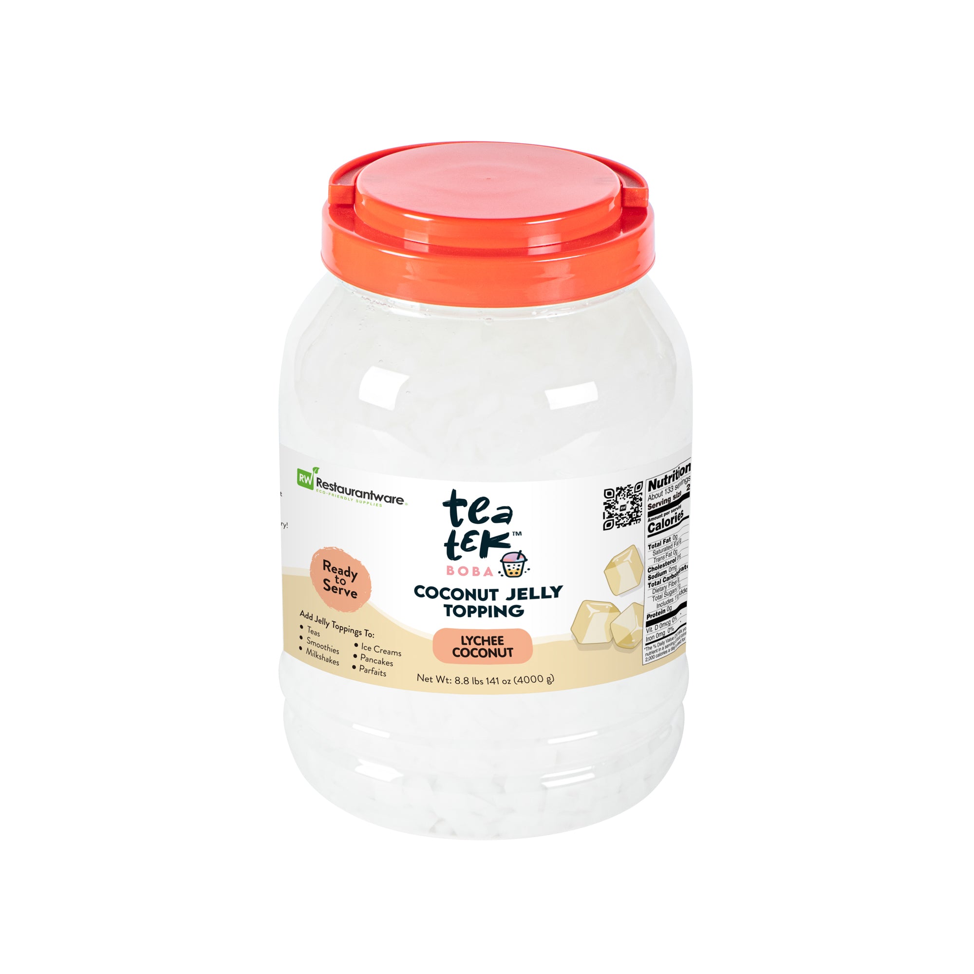 Tea Tek 8.8 lb Jelly Topping - Lychee Coconut - 1 count box