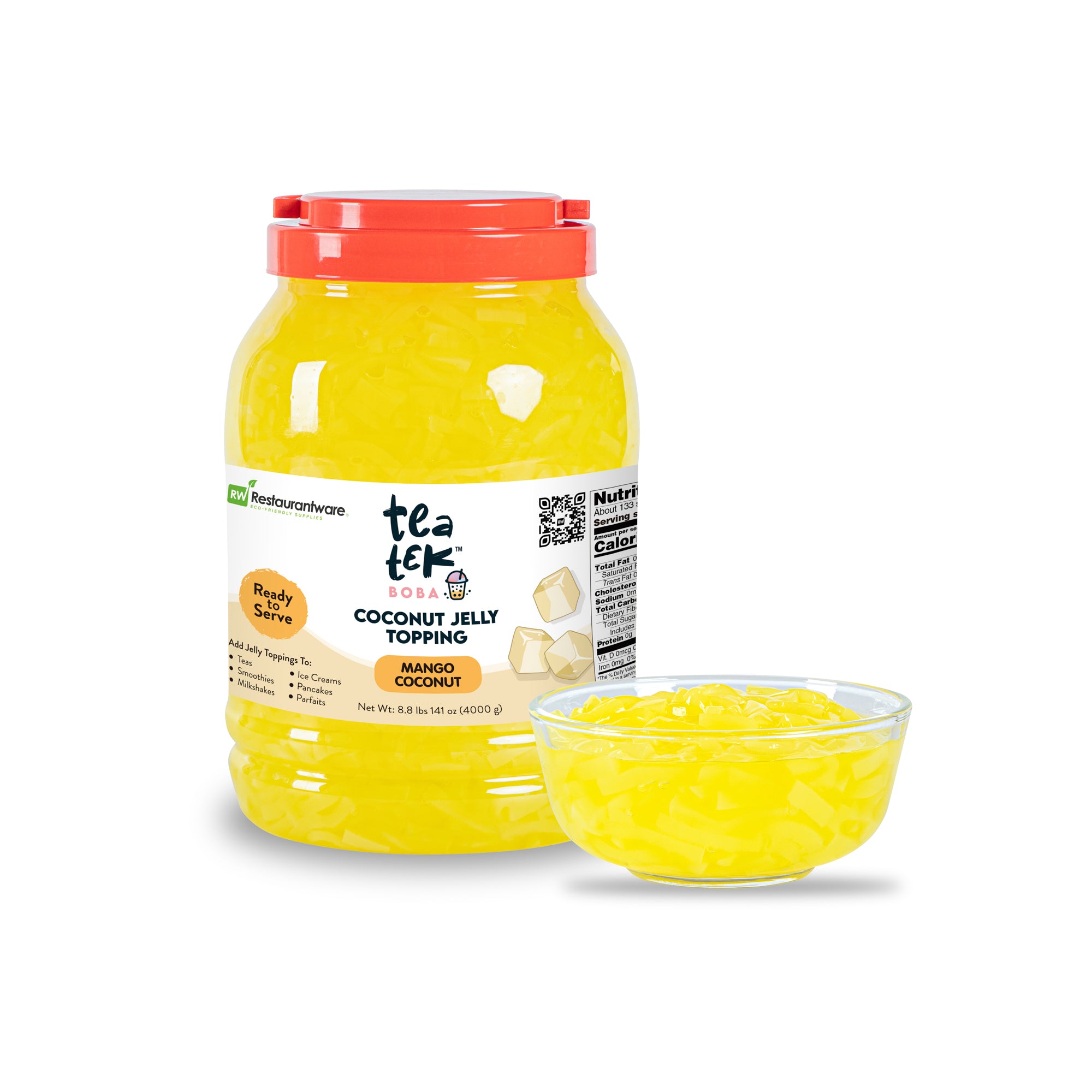 Tea Tek 8.8 lb Jelly Topping - Mango Coconut - 1 count box