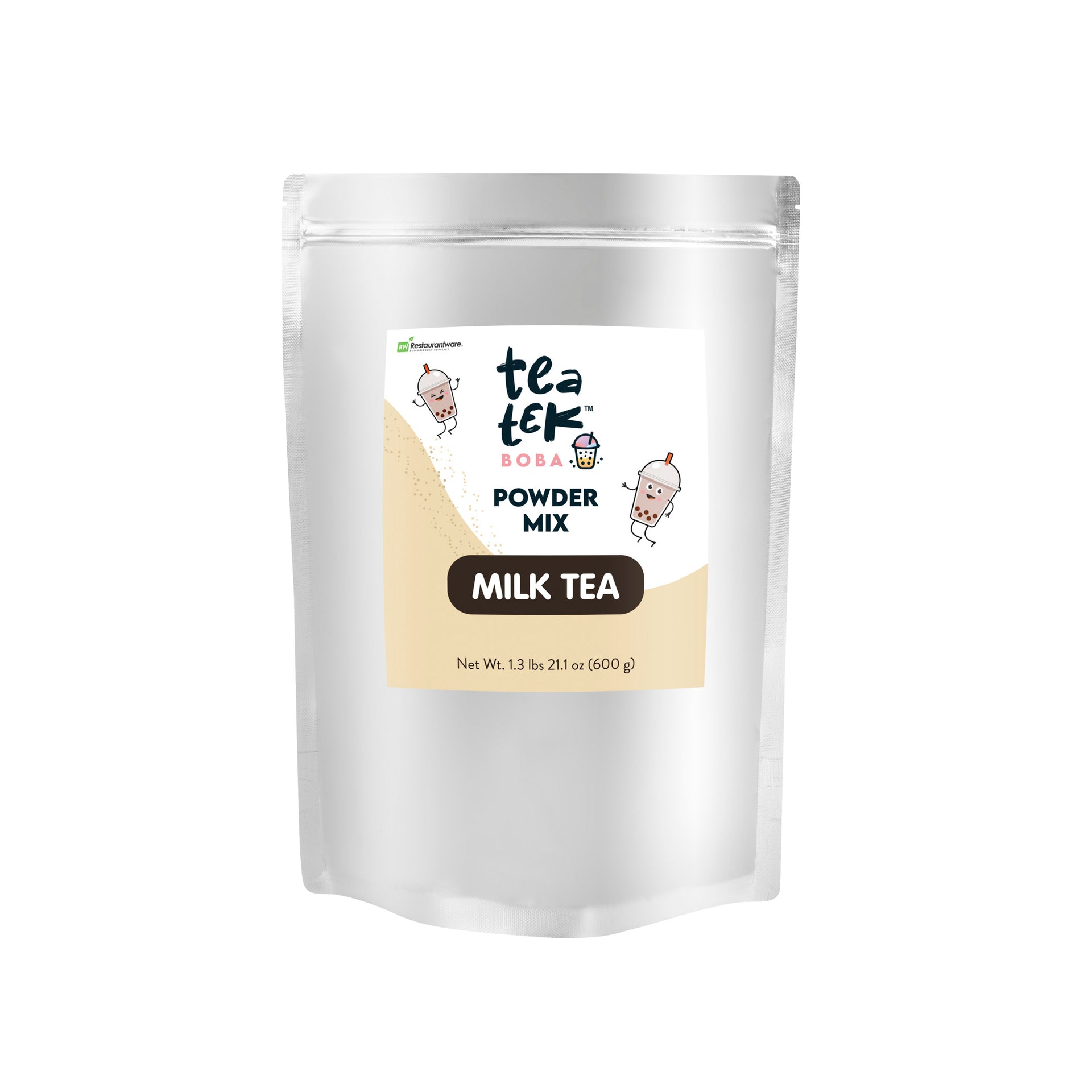 Tea Tek 21.1 oz Milk Tea Powder Mix - 12 count box