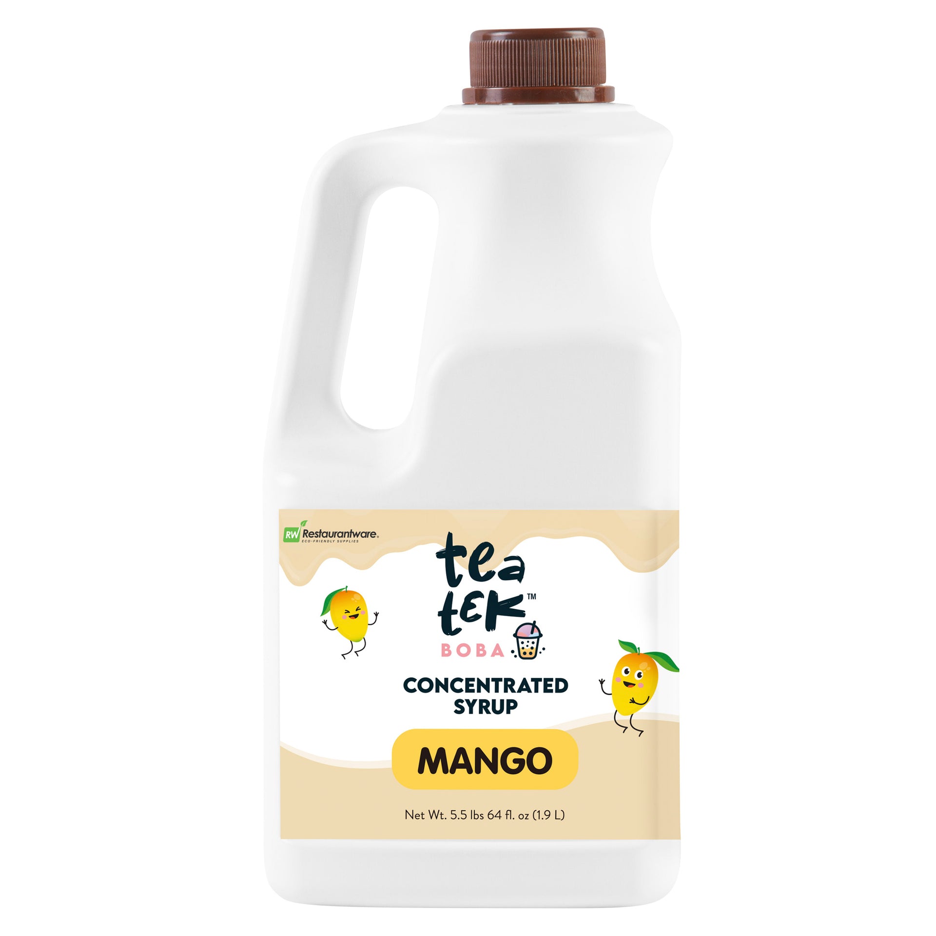 Tea Tek 64 fl. oz Mango Concentrated Syrup - 6 count box