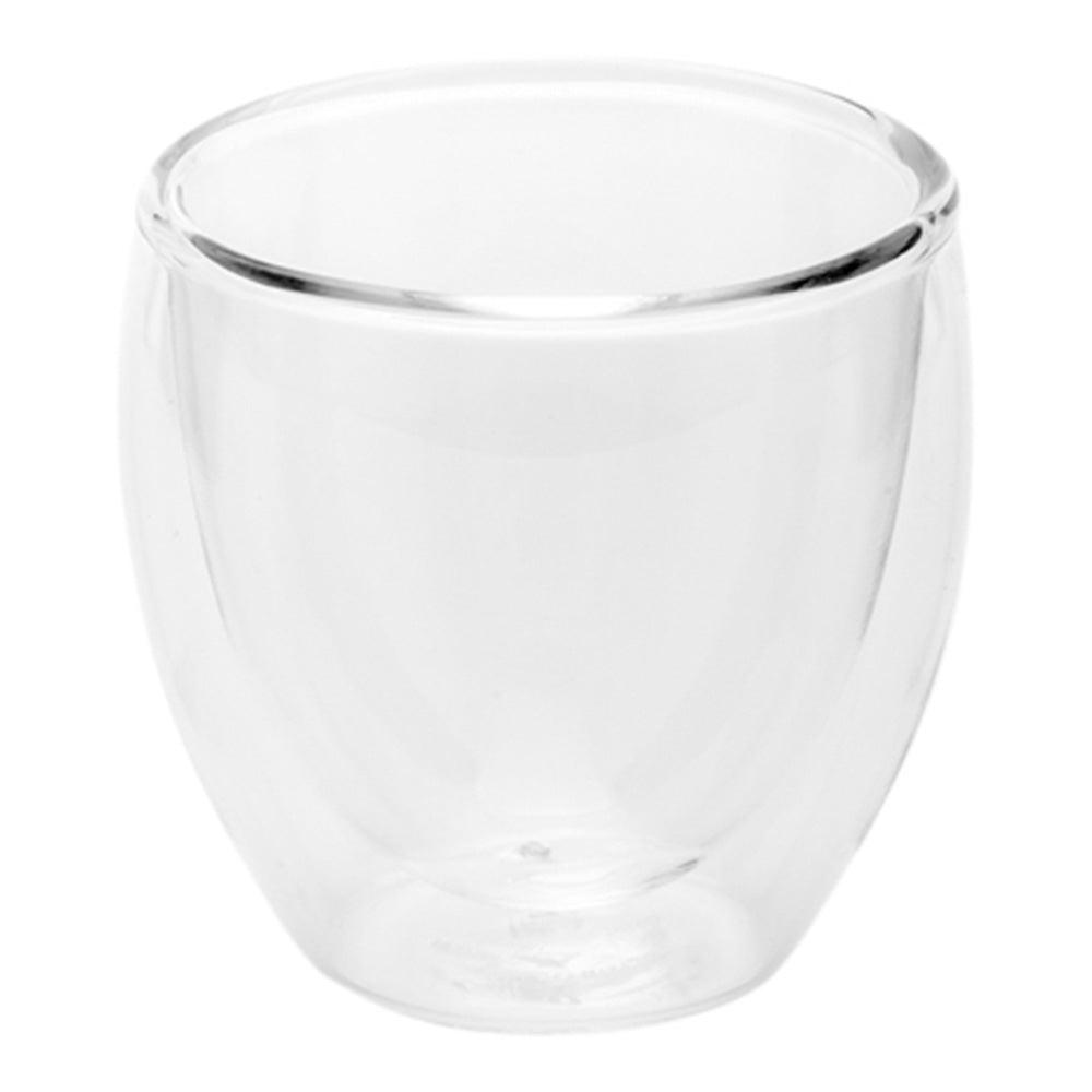 Forma Professional 3 oz Round Glass Espresso Dessert Cup - Double Wall - 2 1/2" x 2 1/2" x 2 1/2" - 10 count box