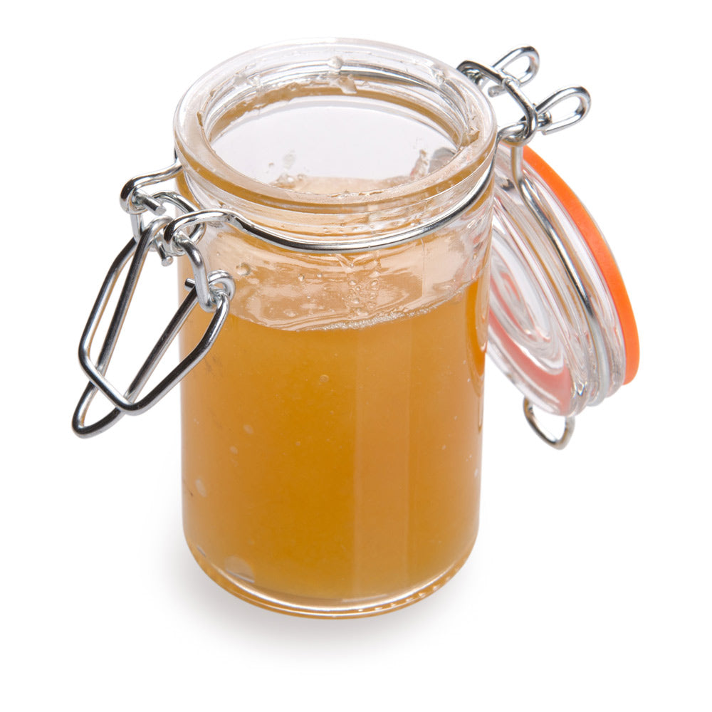 Vetri 3 oz Round Glass Nostalgic Mason Jar - with Clamp Lid - 1 3/4" x 1 3/4" x 3 1/4" - 10 count box