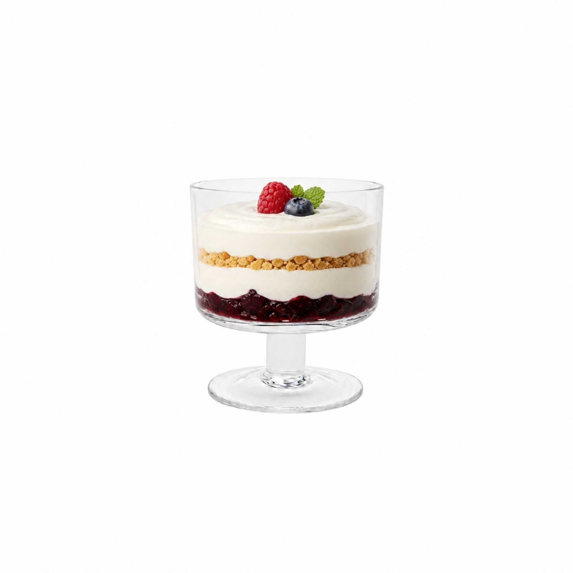 Vetri 6 oz Round Glass Parfait Compote Bowl - 3" x 3" x 3 1/2" - 10 count box