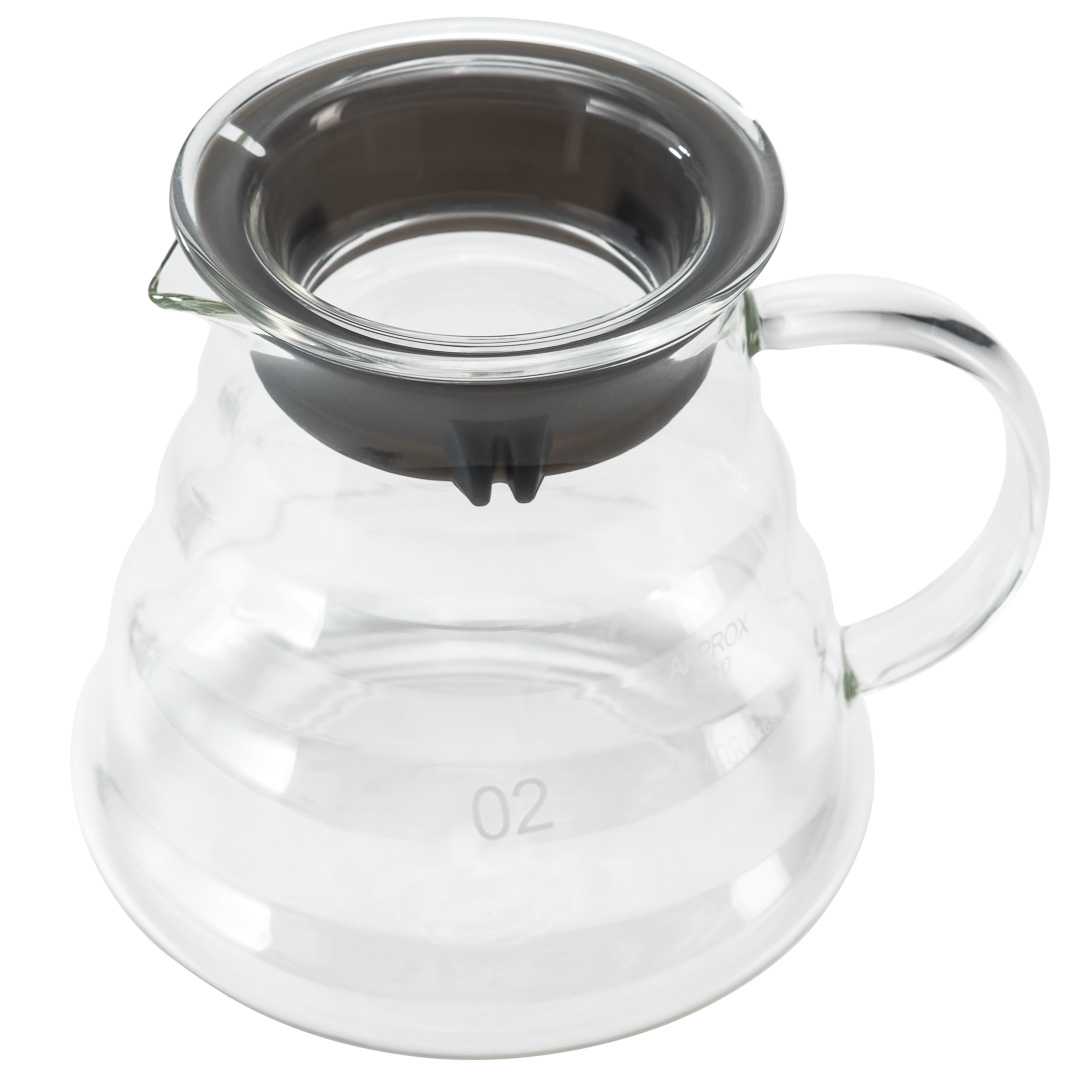 Restpresso 22 oz Round Clear Glass Range Coffee Server / Carafe - 3 40/4" x 3 1/4" x 4" - 40 count box