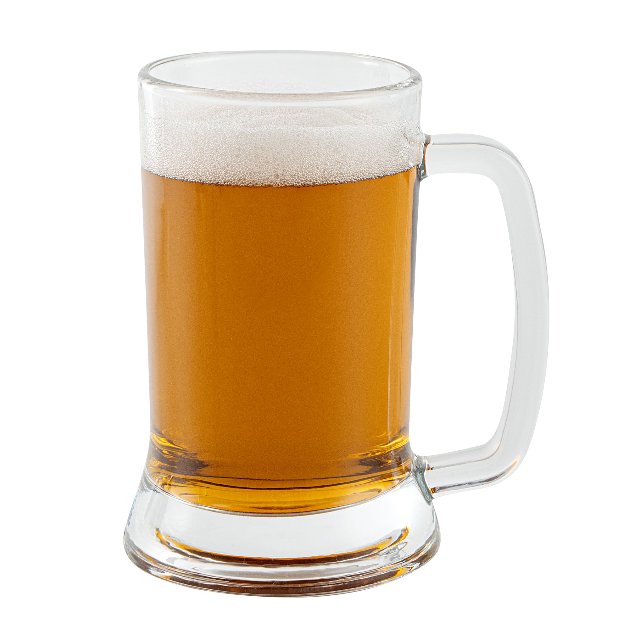 Vetri 16 oz Beer Mug Glass - 3 1/4" x 3 1/4" x 5 3/4" - 6 count box