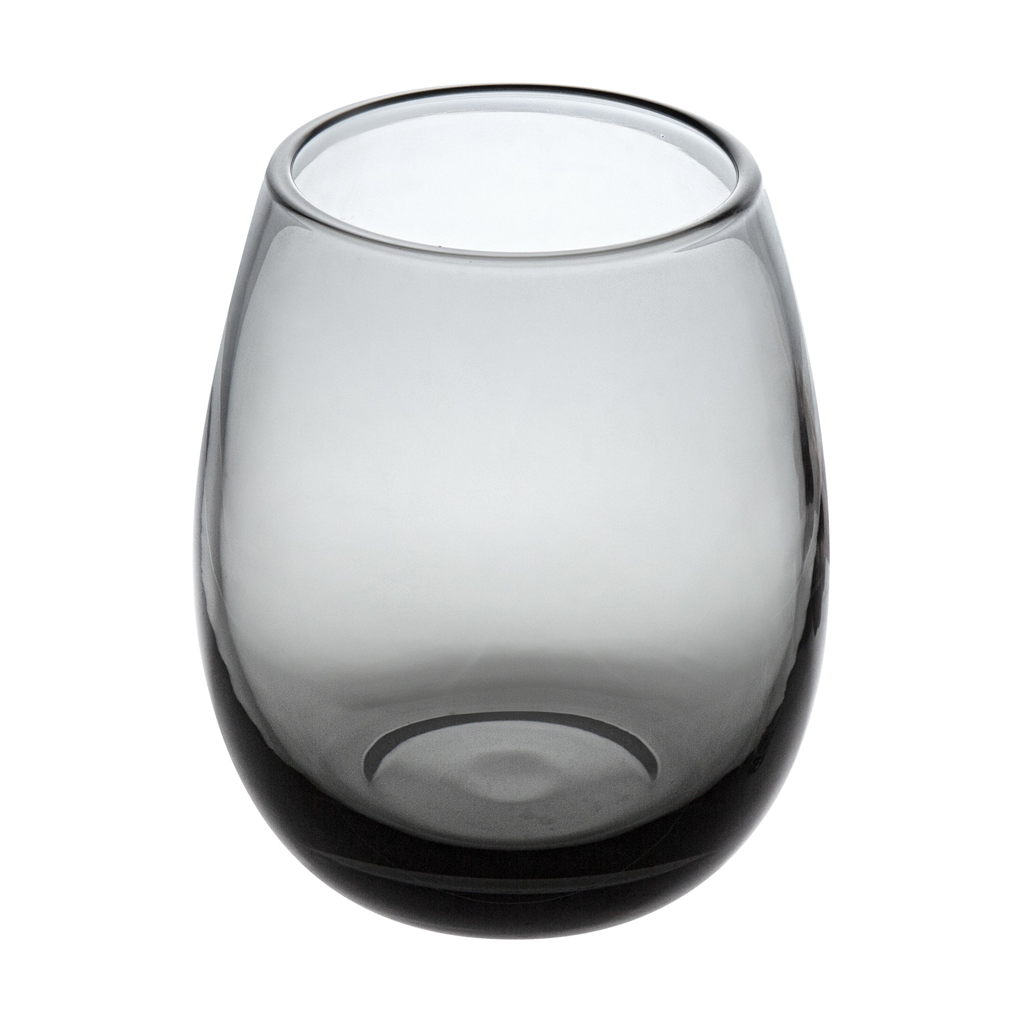 Vetri 15 oz Gray Stemless Wine Glass - 3 3/4" x 3 3/4" x 4 1/4" - 6 count box