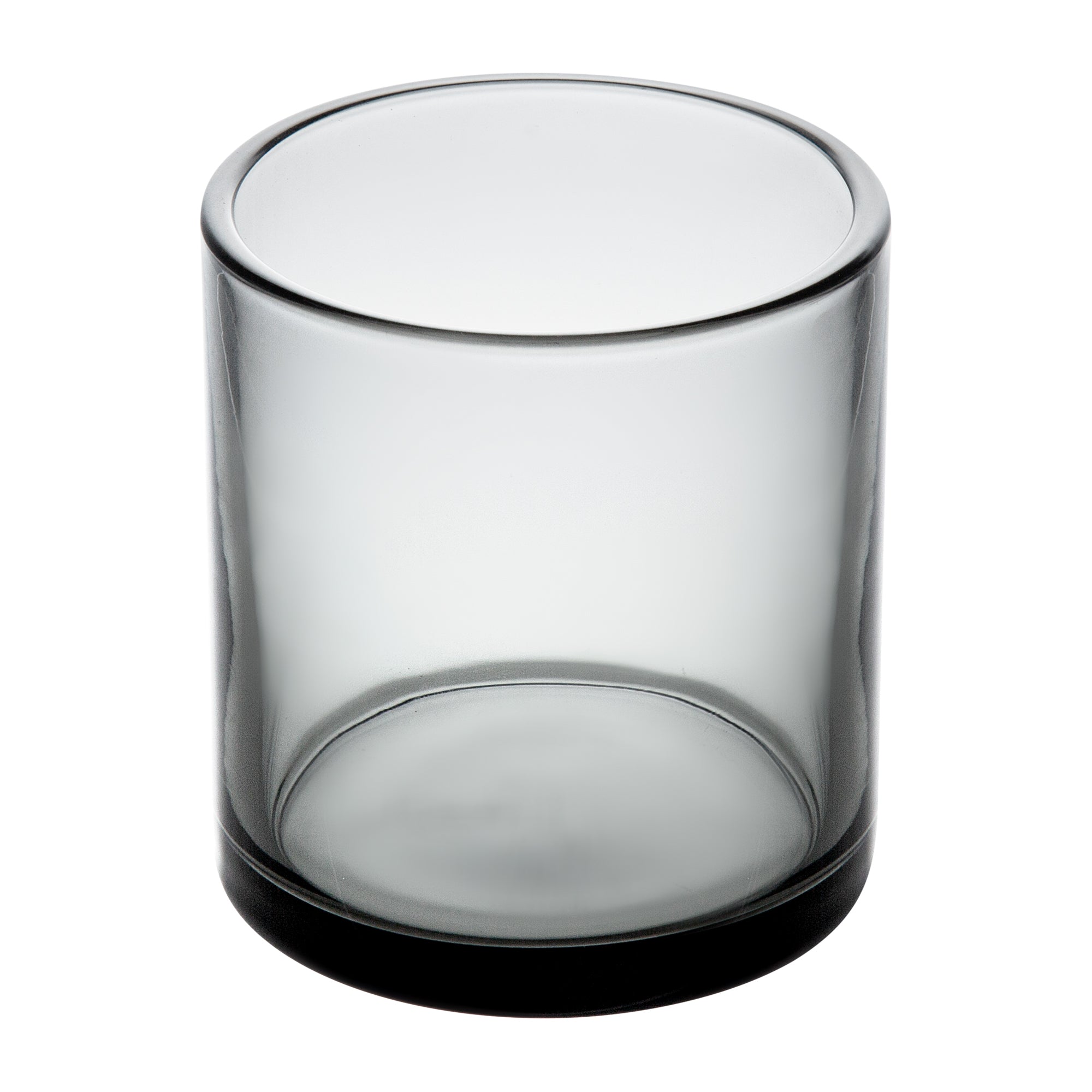 Vetri 10 oz Gray Rocks / Old Fashioned Glass - 3 1/4" x 3 1/4" x 3 1/2" - 6 count box