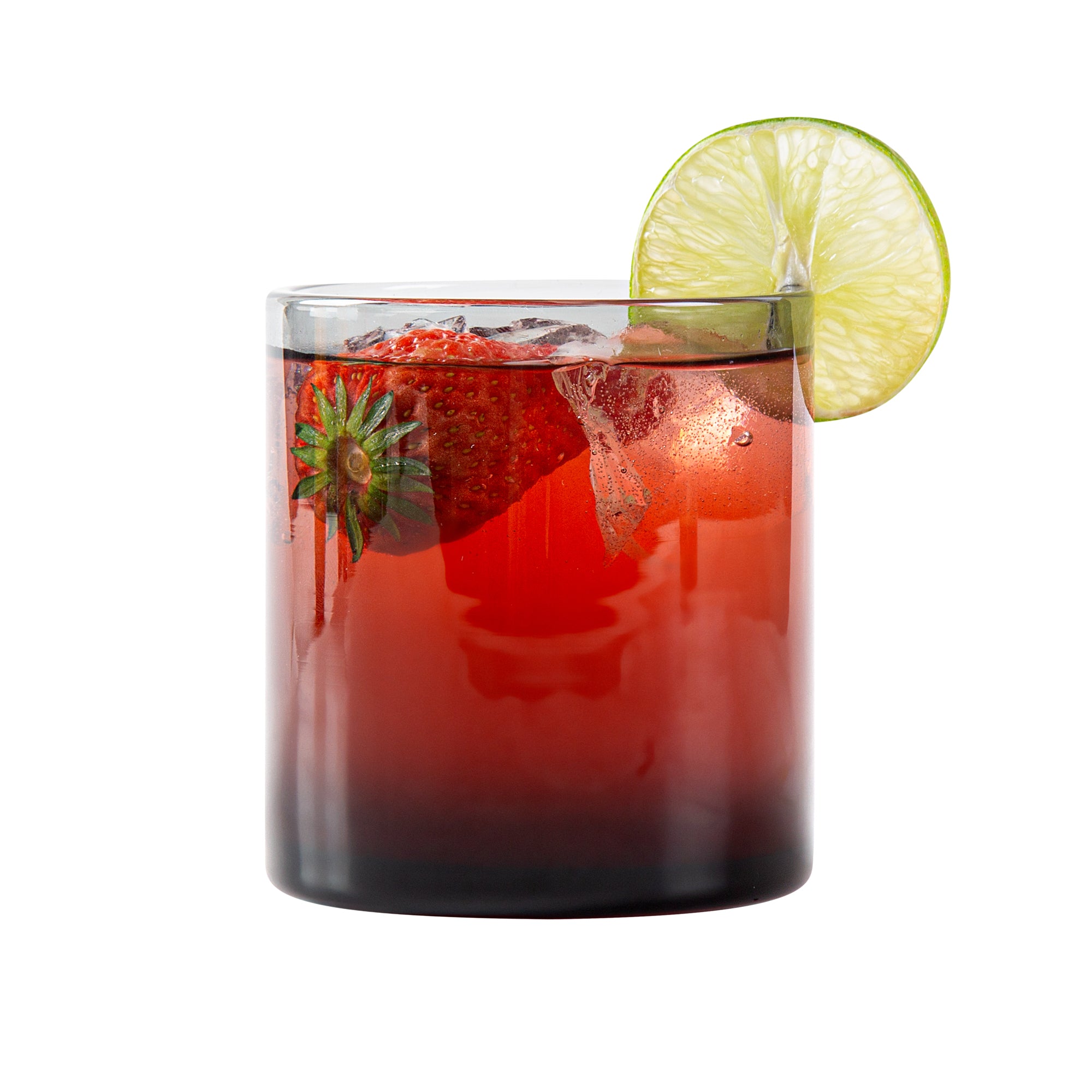 Vetri 10 oz Gray Rocks / Old Fashioned Glass - 3 1/4" x 3 1/4" x 3 1/2" - 6 count box