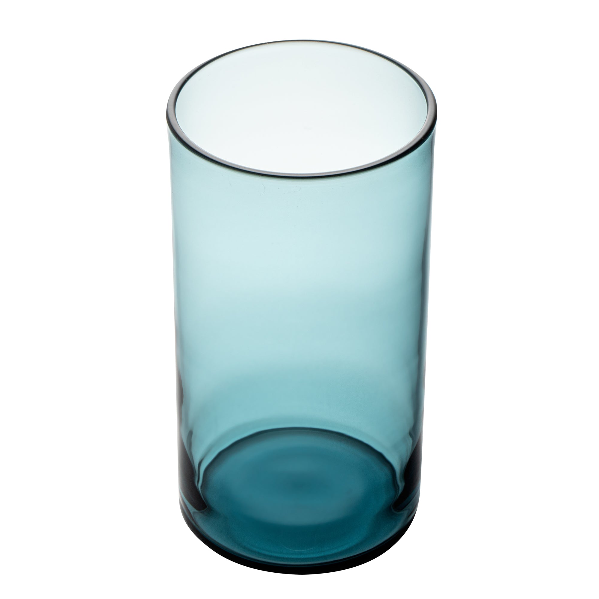 Vetri 16 oz Blue Beverage Glass - 3" x 3" x 5 1/2" - 6 count box