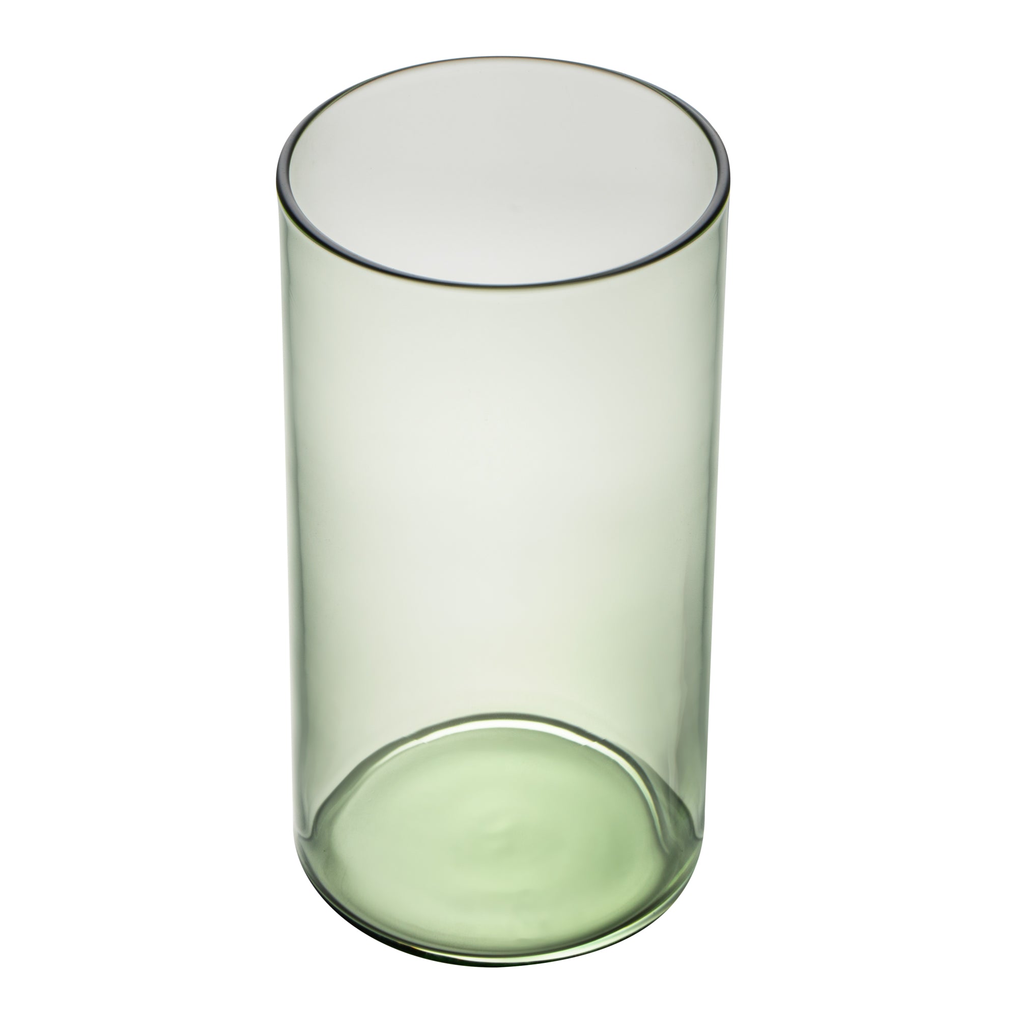 Vetri 16 oz Green Beverage Glass - 3" x 3" x 5 1/2" - 6 count box