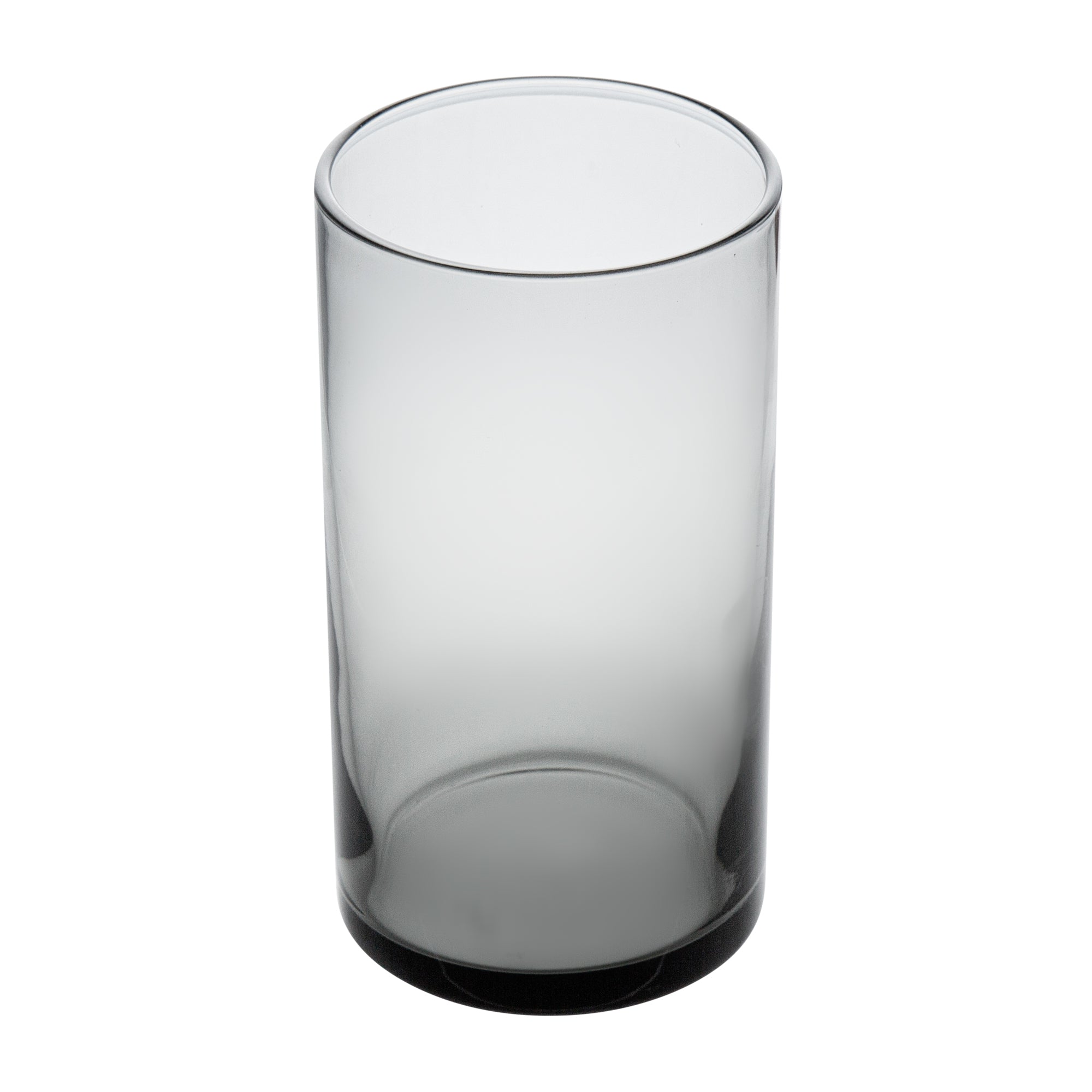 Vetri 16 oz Gray Beverage Glass - 3" x 3" x 5 1/2" - 6 count box