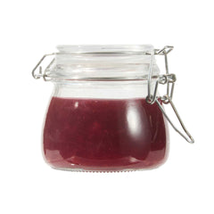 Vetri 5 oz Hinge Top Clear Glass Storage Jar - 48 count box