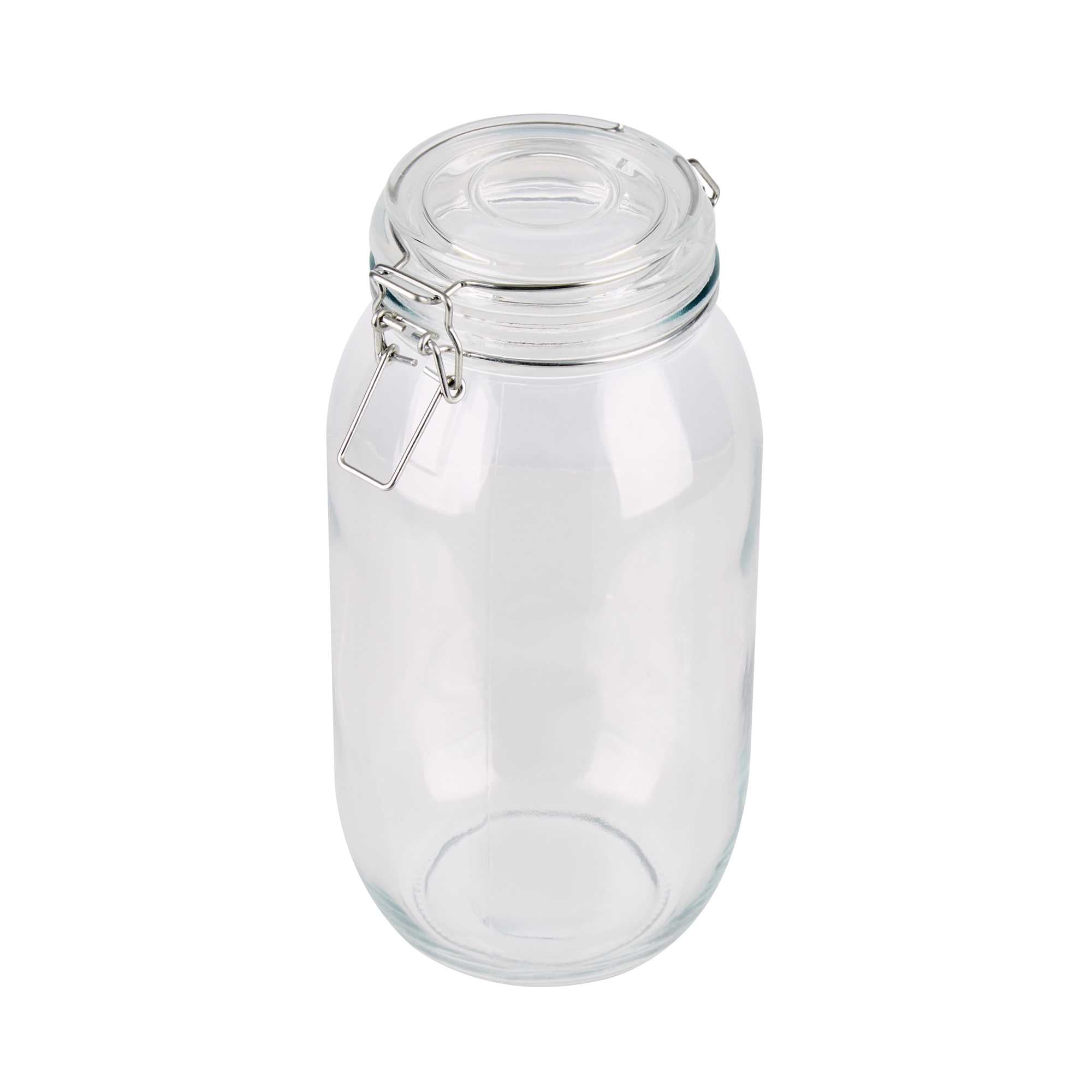 Vetri 74 oz Hinge Top Clear Glass Storage Jar - 1 count box