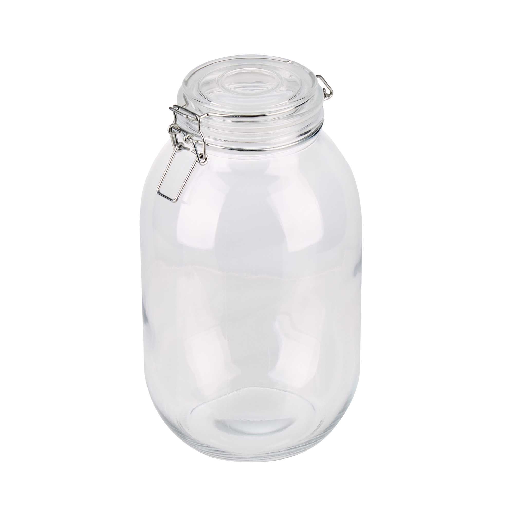Vetri 107 oz Hinge Top Clear Glass Storage Jar - 1 count box