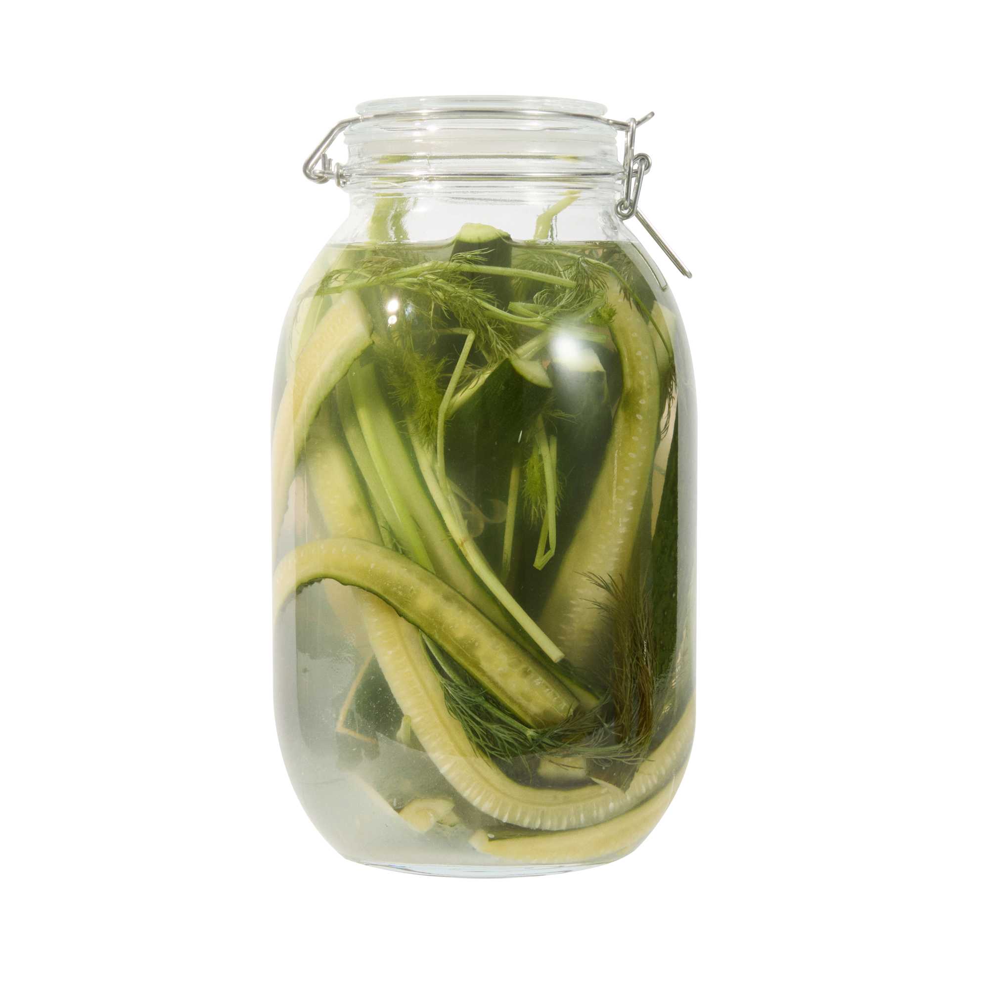 Vetri 107 oz Hinge Top Clear Glass Storage Jar - 1 count box