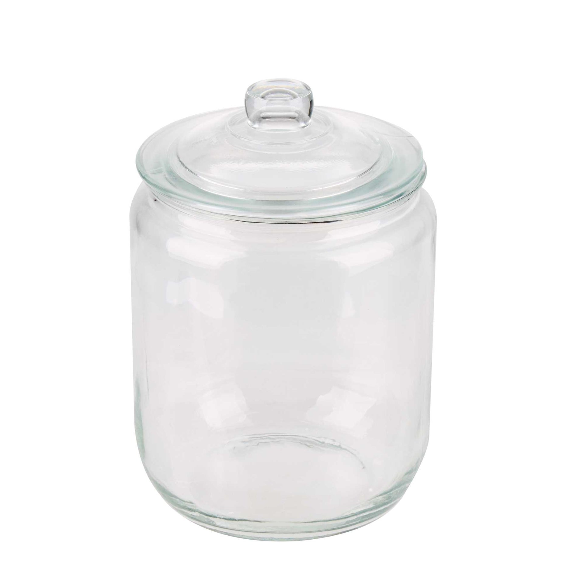 Vetri 2 gal Clear Glass Storage Jar - with Glass Lid - 1 count box