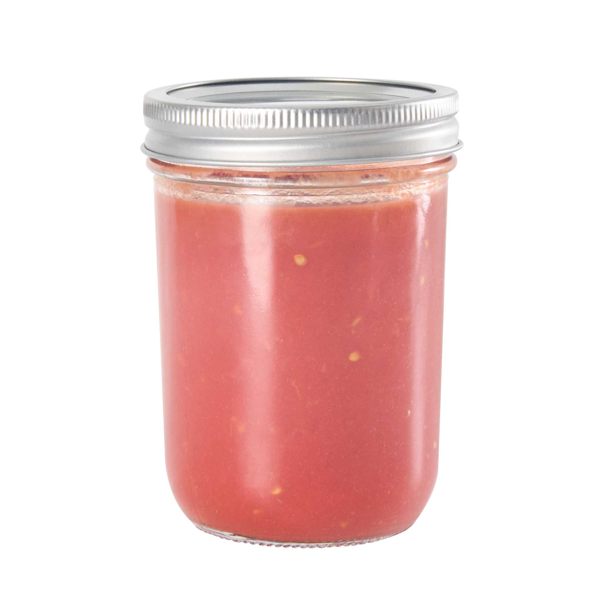 Vetri 15 oz Wide Mouth Glass Canning / Mason Jar - with Silver Metal Lid and Band - 60 count box