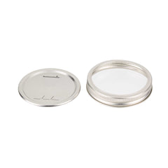 Vetri Regular Mouth Lid and Band - Fits 8, 16, and 32 oz Canning / Mason Jars - 576 count box