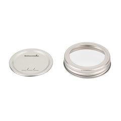 Vetri Wide Mouth Lid and Band - Fits 15 and 36 oz Canning / Mason Jars - 48 count box