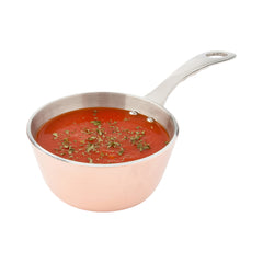 Round Copper and Stainless Steel Mini Sauce Pan - 7