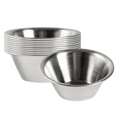 2 oz Stainless Steel Condiment Cup - 2 3/4