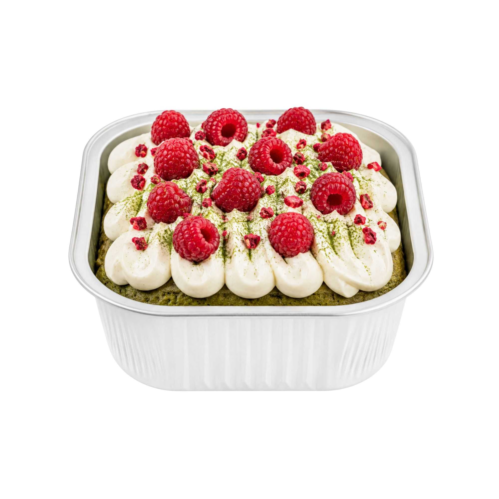 Foil Lux 10 oz Square White Aluminum Baking Cup - 4 1/4" x 4 1/4" x 1 1/2" - 100 count box