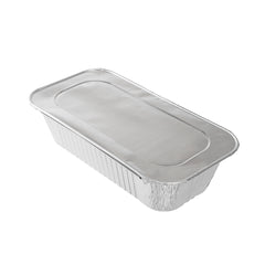 Foil Lux Aluminum Steam Table Pan Lid - Fits 1/3 Size / Loaf - 25 count box