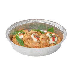 Foil Lux 37 oz Round Aluminum Take Out Pan - Heavy Weight - 9