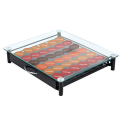 Restpresso Iron Coffee Pod / Capsule Storage Drawer - Holds 36 Caffitaly or Lavazza Capsules - 14 1/4