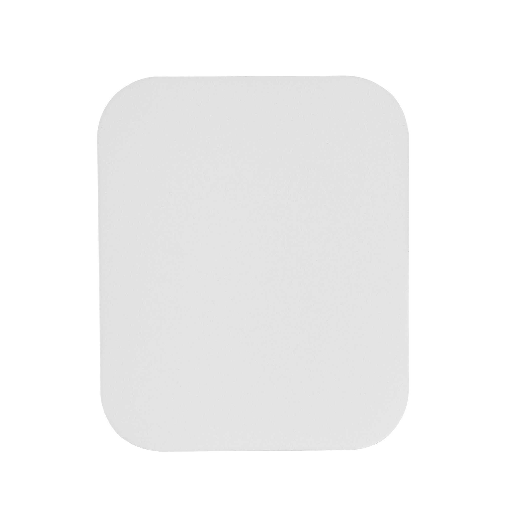 Foil Lux Oblong White Foil-Laminated Board Lid - Fits 1 lb Container - 100 count box
