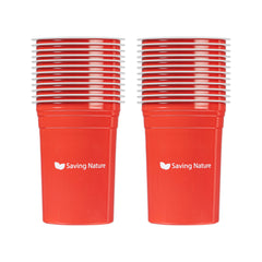 Saving Nature 20 oz Red Aluminum Drinking Cup - 3 3/4