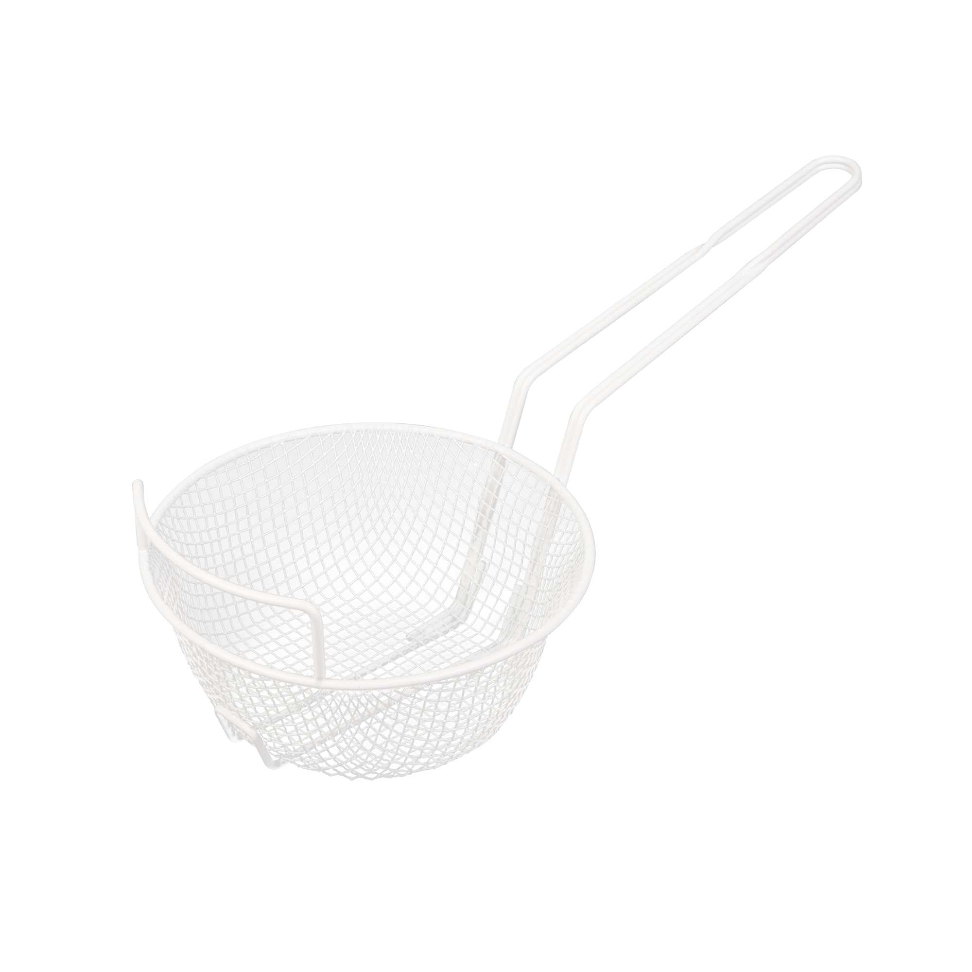Met Lux Epoxy-Coated Medium Mesh Breading Basket - with Helper Handle - 8" - 1 count box
