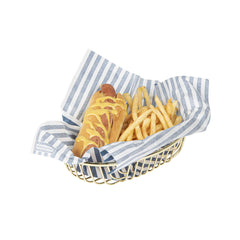Met Lux Oval Gold Wire Basket - 9