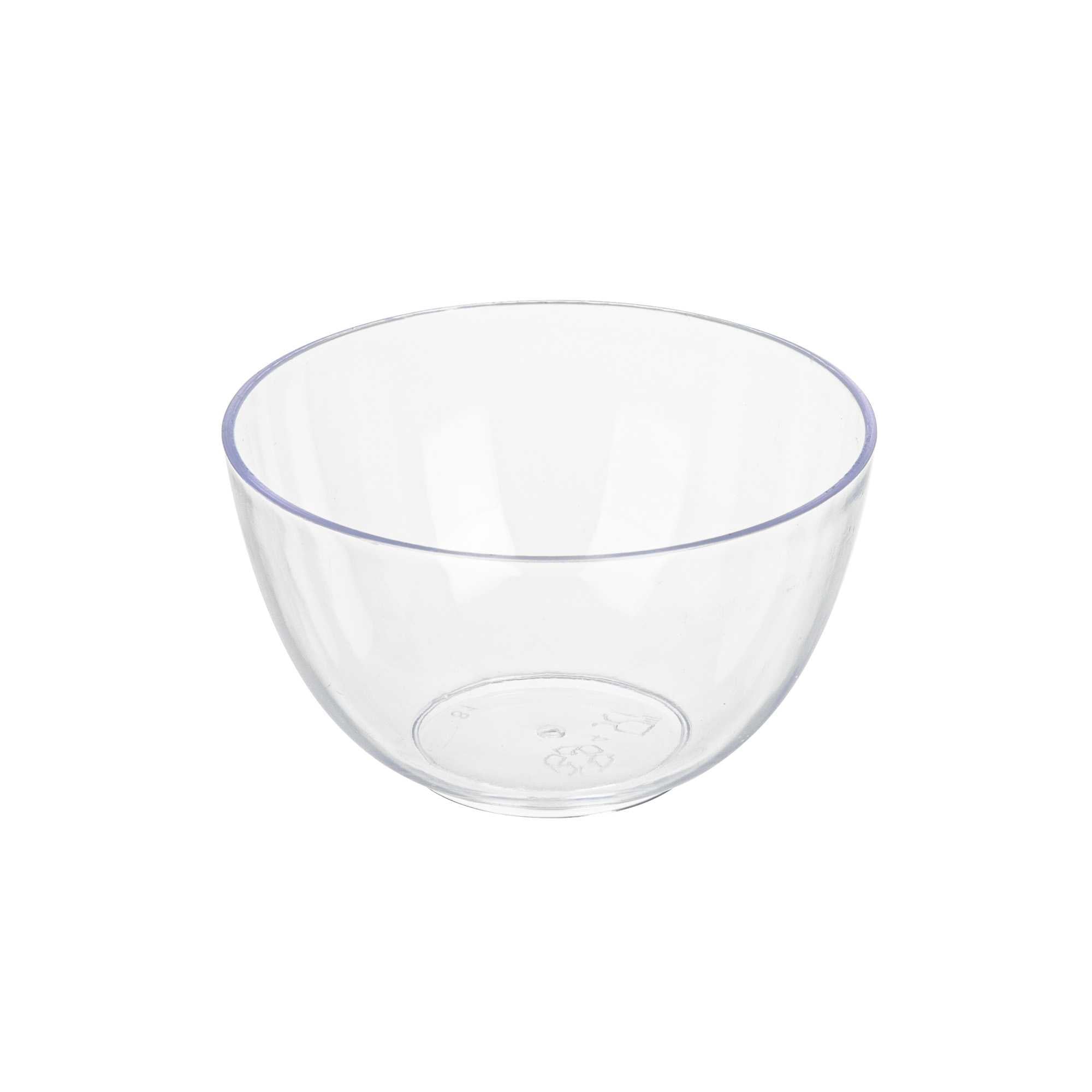 Mini Serve 4 oz Round Clear Plastic Bodega Cup - 3" x 3" x 1 3/4" - 100 count box