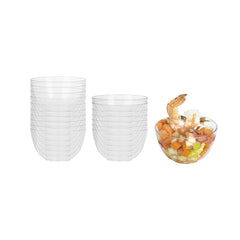 Mini Serve 4 oz Round Clear Plastic Bodega Cup - 3