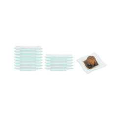 Mini Serve Square Seagreen Plastic Aqua Plate - 3