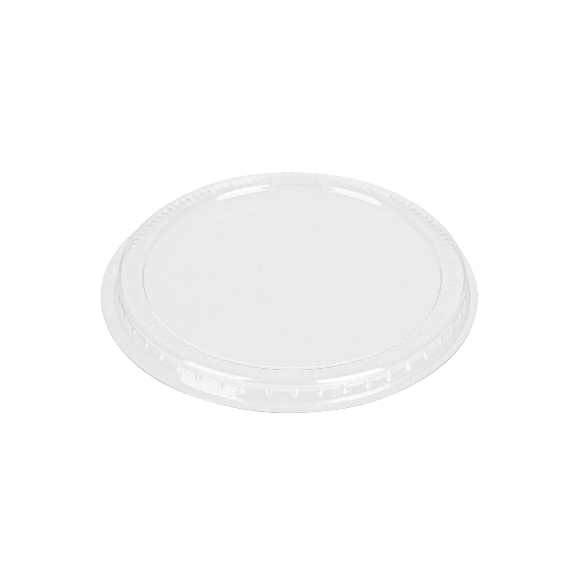 Mini Serve Round Clear Plastic Lid - Fits Bodega / Parfait / Cylindro Cup - 100 count box