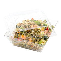 Square Clear Plastic Lid - Fits Large Kova Bowl - 100 count box