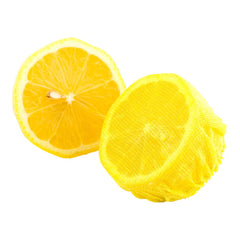 Yellow Cotton Lemon Wrap - Elastic Band - 7