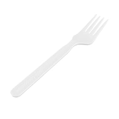 Basic Nature White PLA Plastic Fork - Compostable - 6 1/2