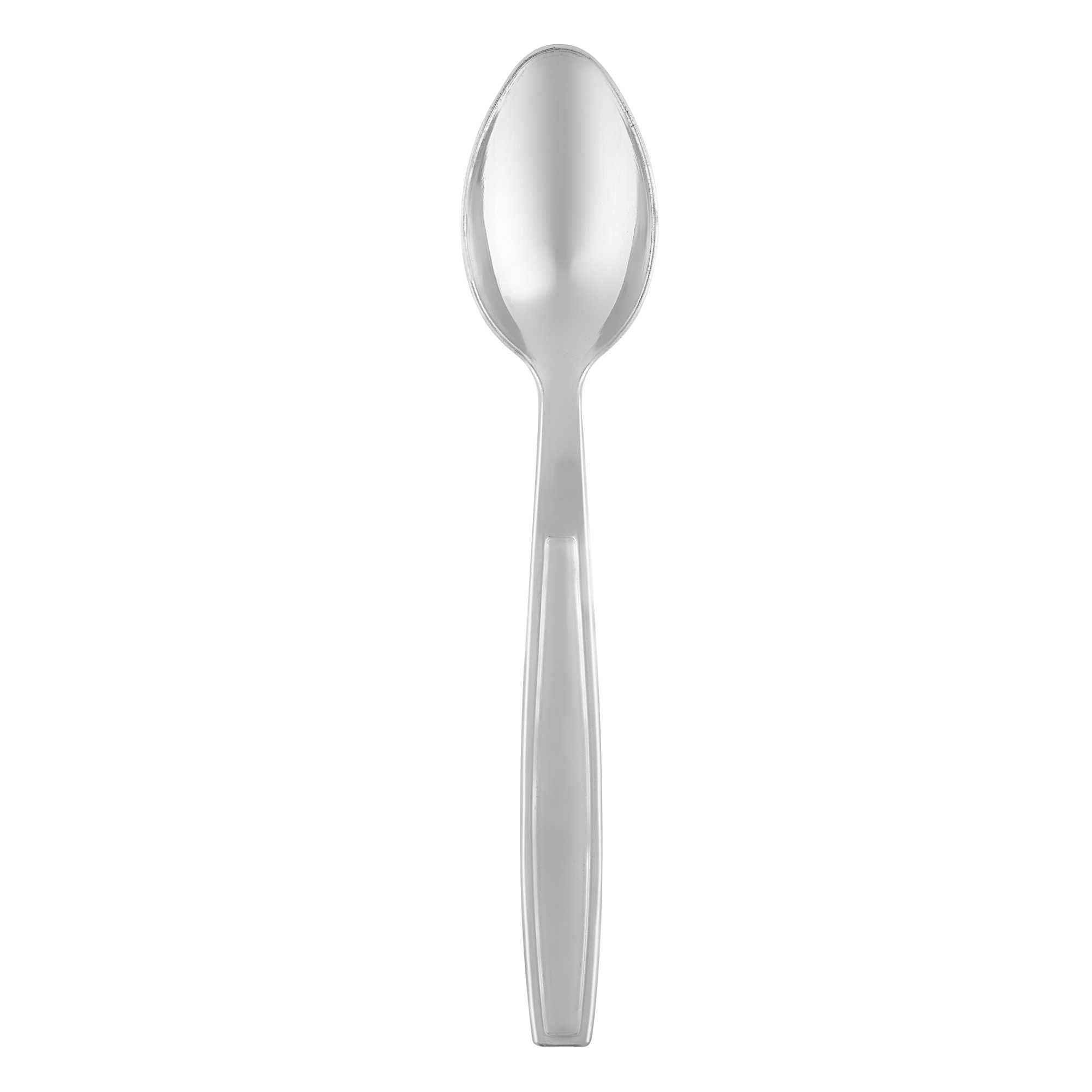 Argento Silver Plastic Dessert Spoon - 5 1/2" - 250 count box