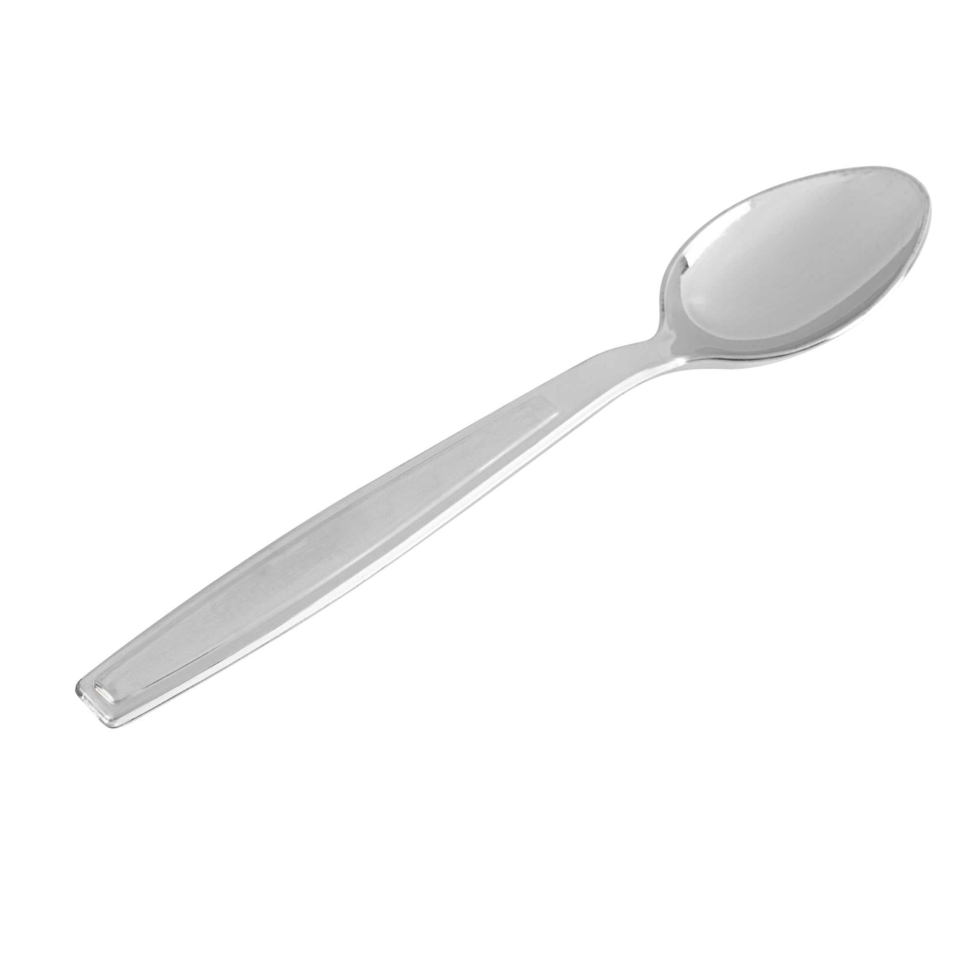 Argento Silver Plastic Dessert Spoon - 5 1/2" - 250 count box