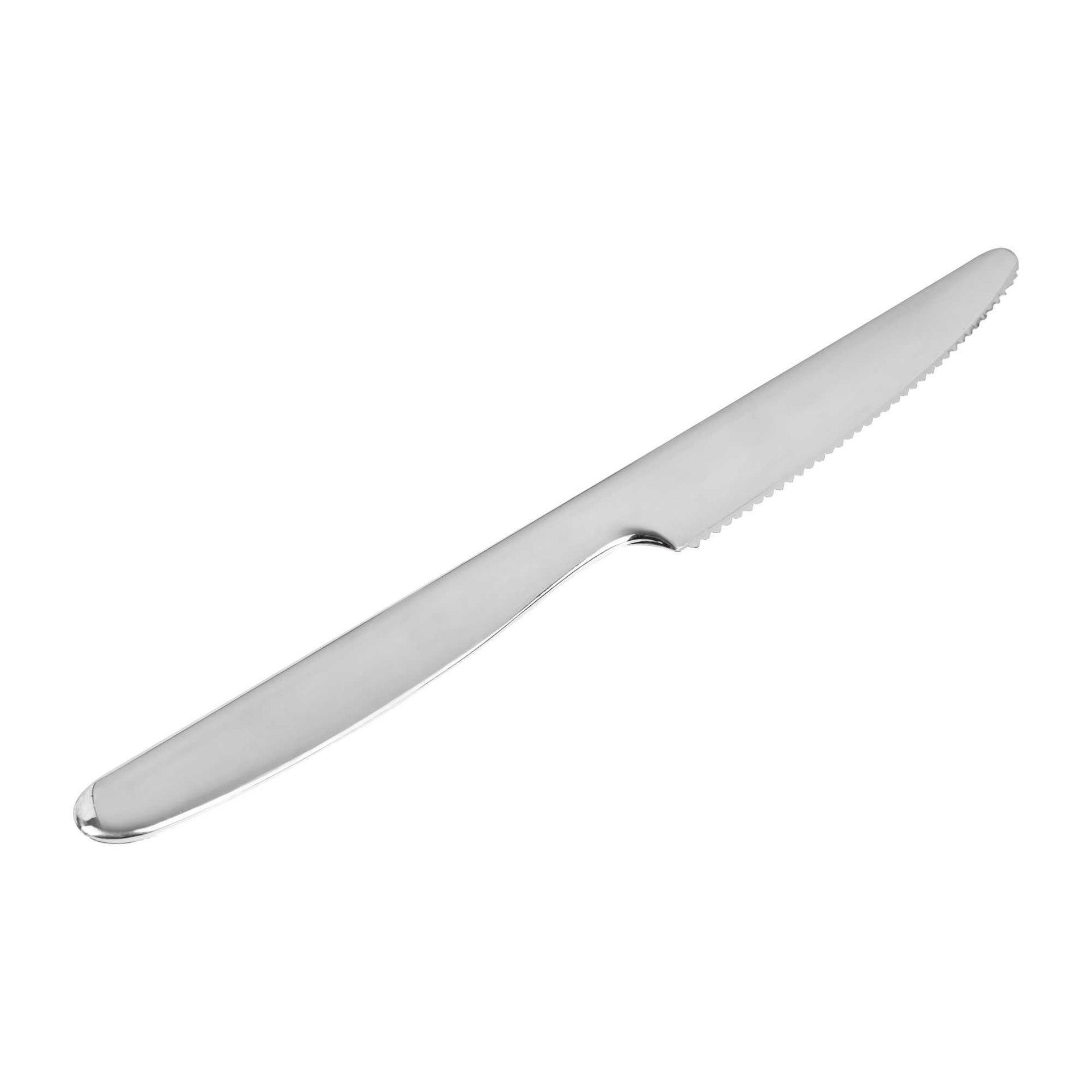 Moderna Silver Plastic Knife - 7 1/4" - 250 count box