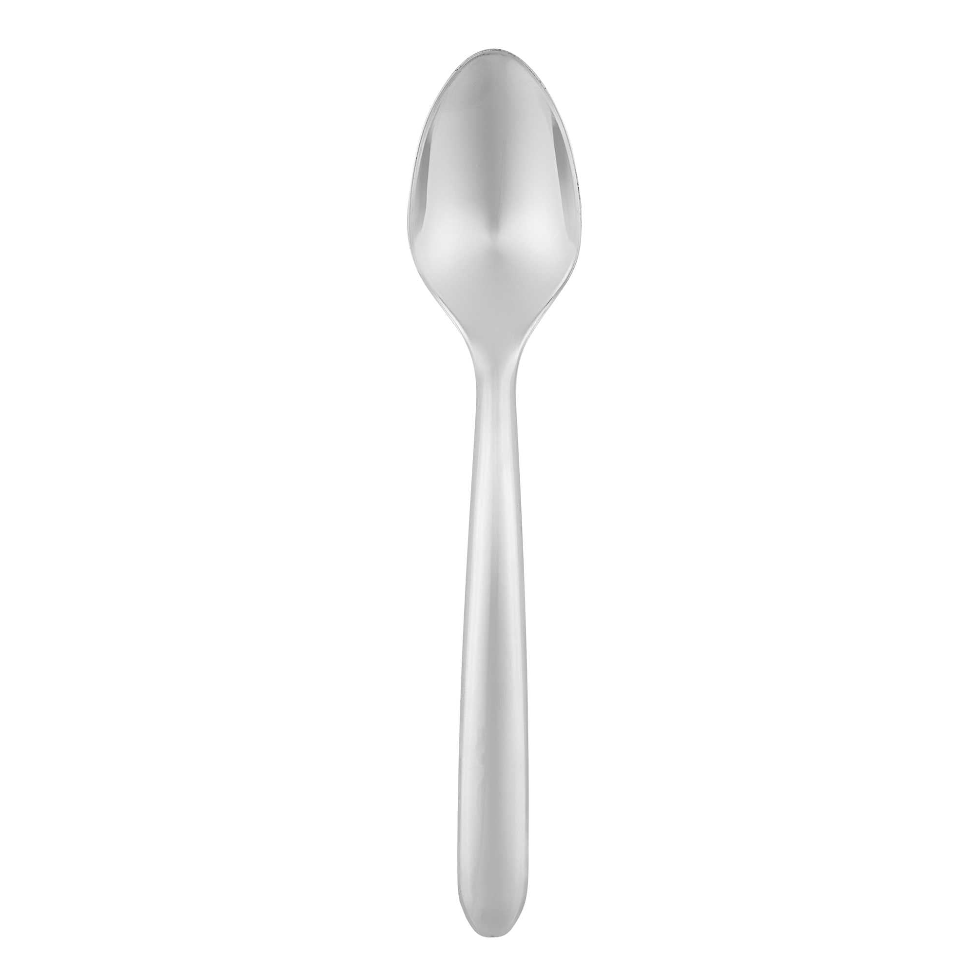 Moderna Silver Plastic Spoon - 7 1/4" - 250 count box
