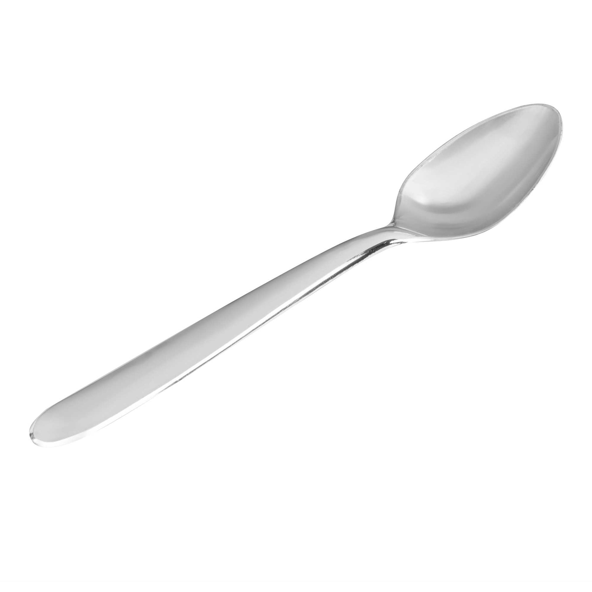 Moderna Silver Plastic Spoon - 7 1/4" - 250 count box