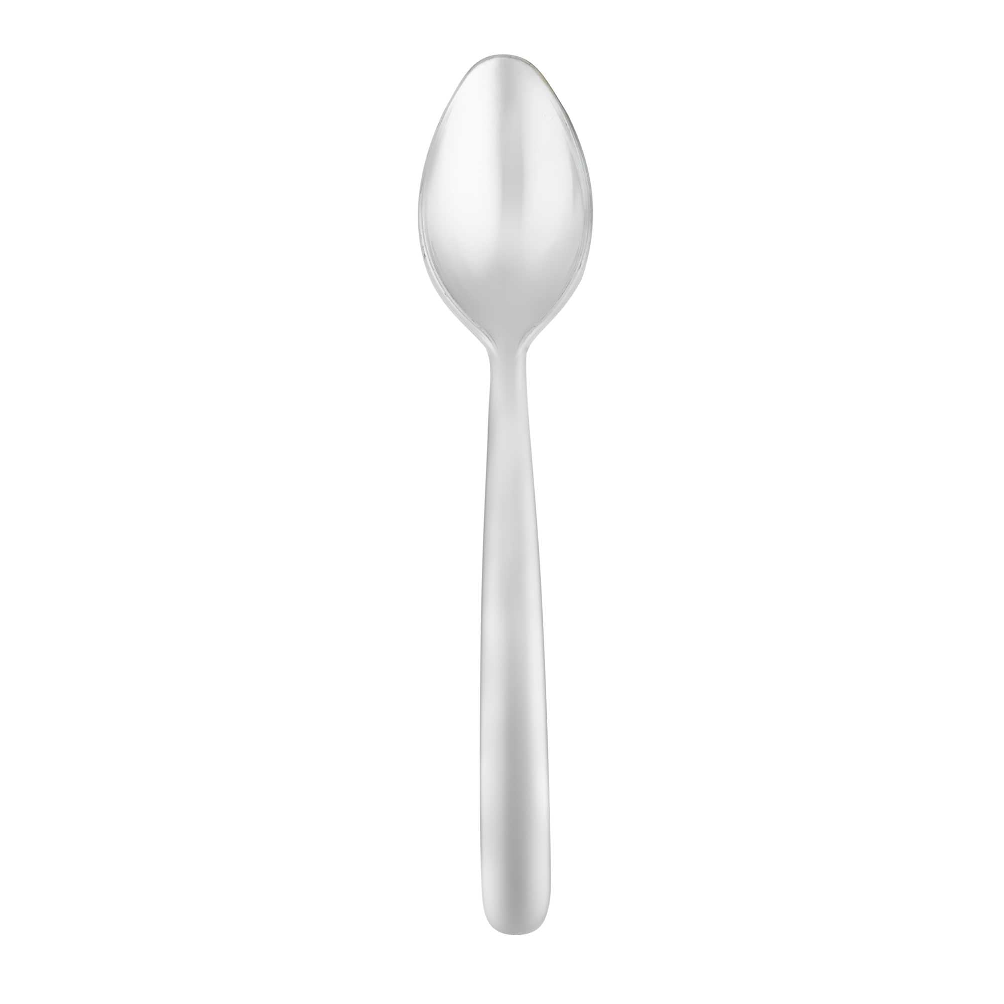 Moderna Silver Plastic Dessert Spoon - 5 1/2" - 250 count box