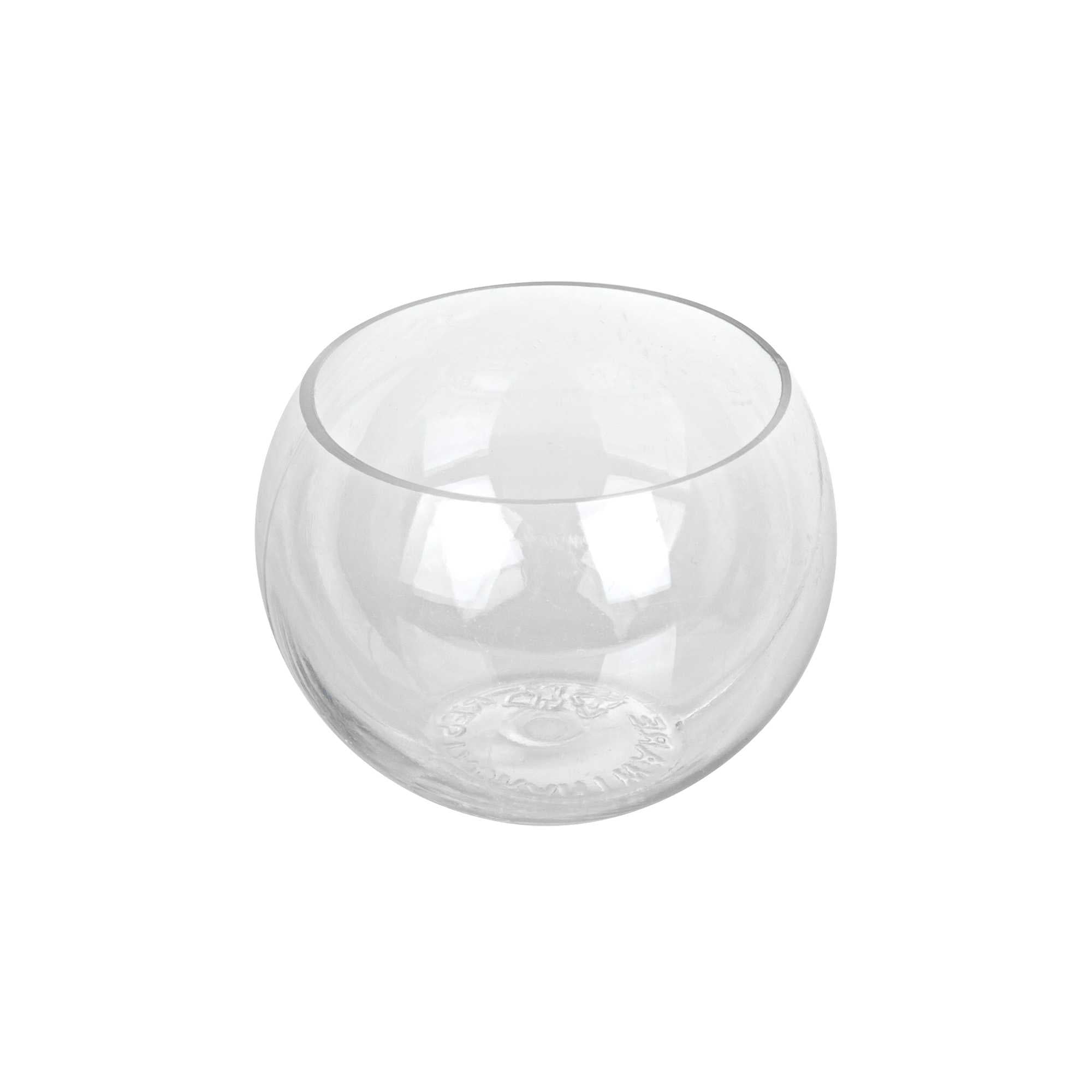 Mini Serve 4 oz Sphere Clear Plastic Cup - 2 3/4" x 2 3/4" x 2 1/4" - 100 count box