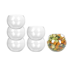 Mini Serve 4 oz Sphere Clear Plastic Cup - 2 3/4