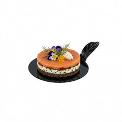 Pastry Tek Round Black Plastic Pastry Pallet - 3